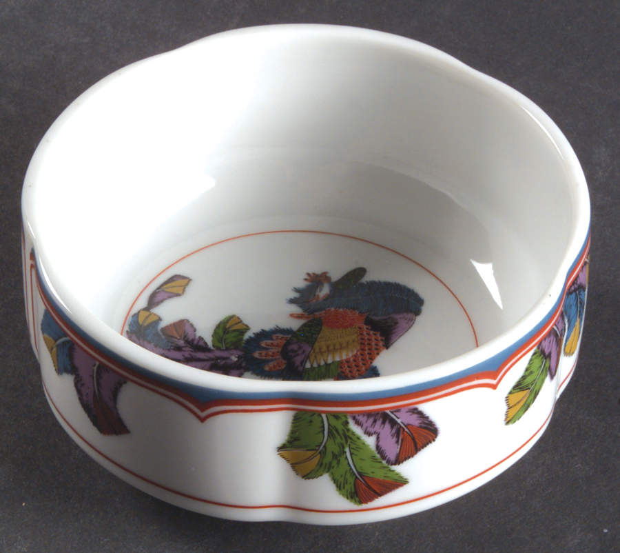 Oriental Peacock Fruit/Dessert (Sauce) Bowl by Georges Briard-1