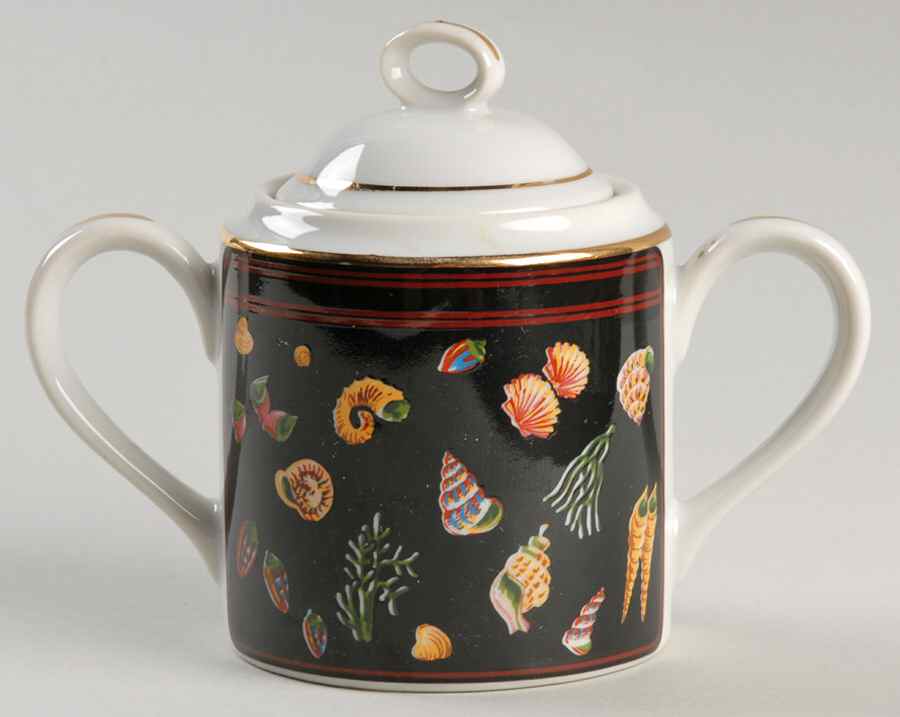 Secrets of The Sea Sugar Bowl & Lid by Georges Briard-1