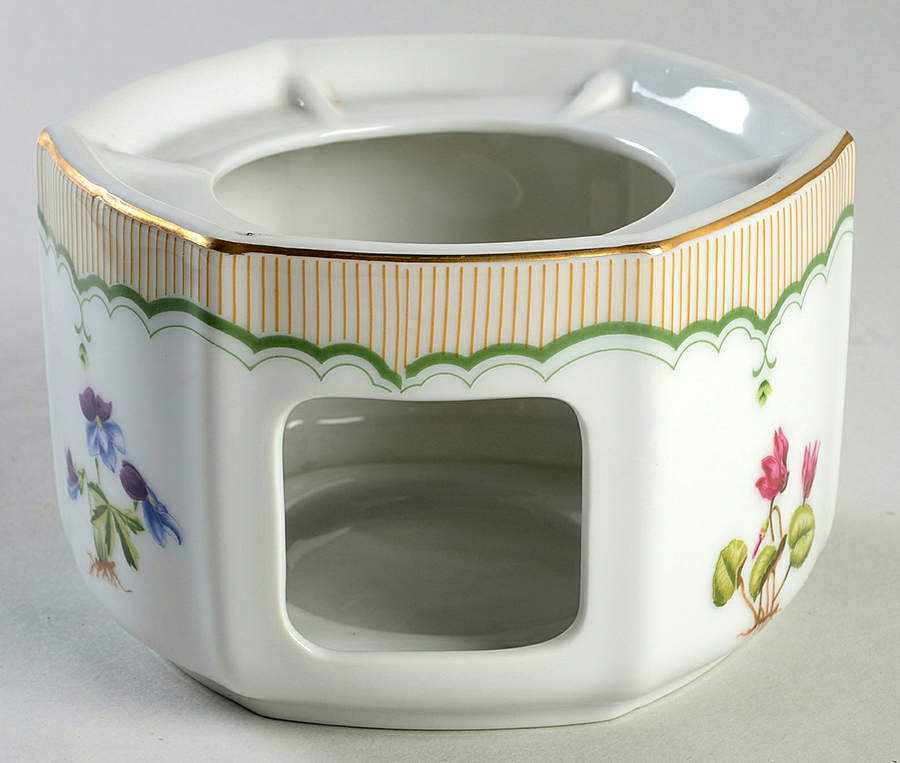 Victorian Gardens Warmer Stand  (For Tea Pot) by Georges Briard-1