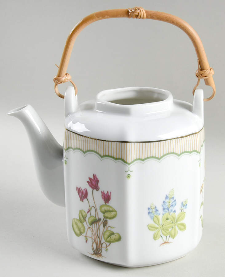 Victorian Gardens Handle for Teapot with Removable Handle by Georges Briard-1