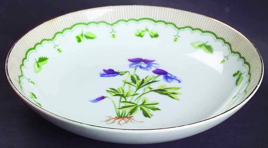 Victorian Gardens Coupe Soup Bowl by Georges Briard-1