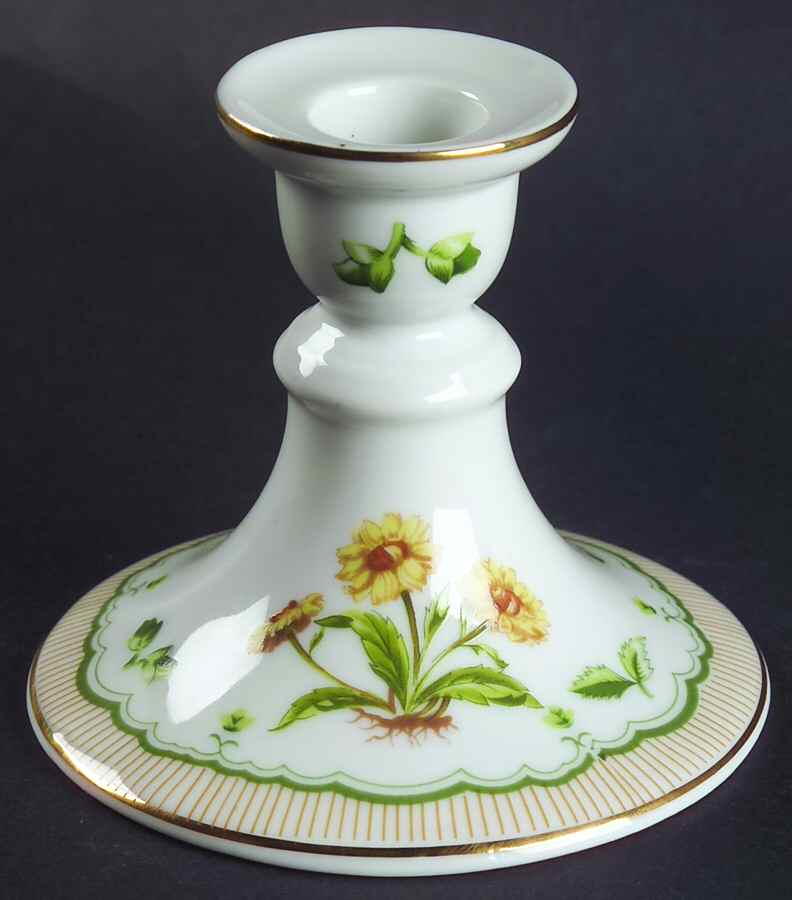Victorian Gardens 3" Candlestick by Georges Briard-1
