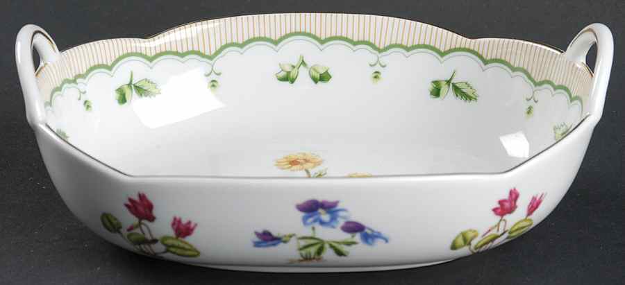 Victorian Gardens 7" Oval Vegetable Bowl by Georges Briard-1