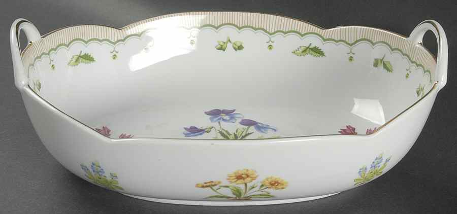 Victorian Gardens 10" Oval Vegetable Bowl by Georges Briard-1