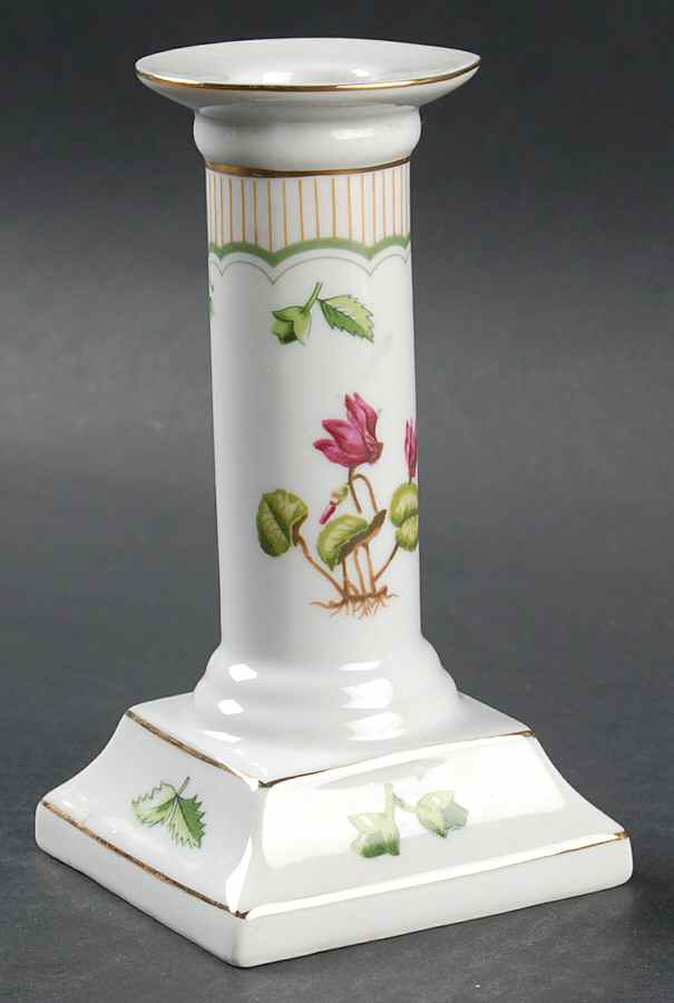 Victorian Gardens 5" Candlestick by Georges Briard-1