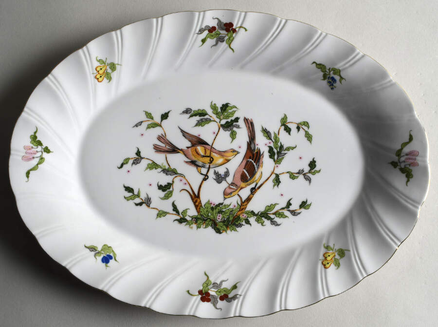 Woodland Melody 14" Oval Serving Platter by Georges Briard-1
