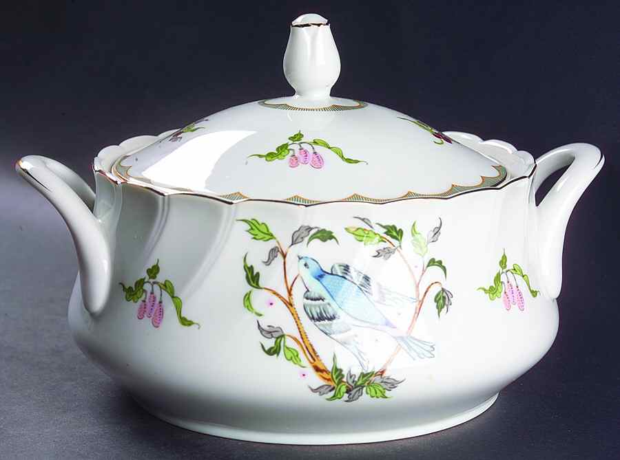 Woodland Melody Round Covered Vegetable by Georges Briard-1