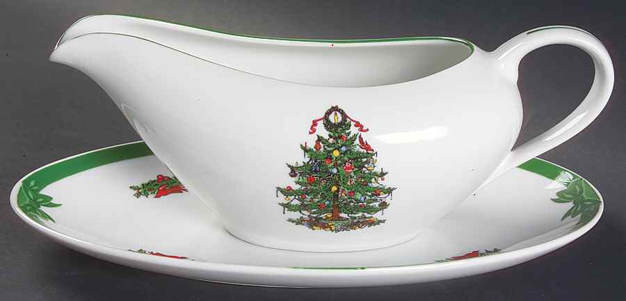Yule Tide Gravy Boat & Underplate/Relish by Georges Briard-1