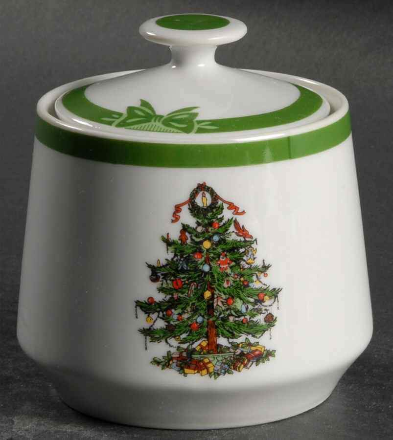 Yule Tide Sugar Bowl & Lid by Georges Briard-1