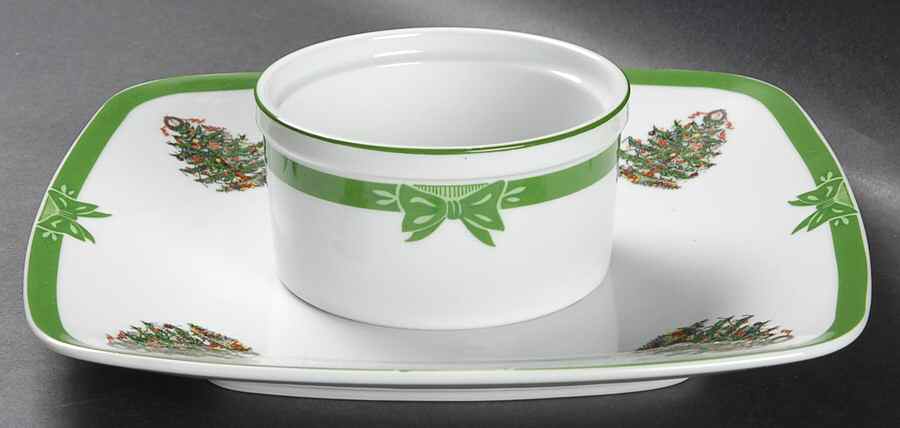Yule Tide 1 Piece Chip/Dip-No Spreader by Georges Briard-1