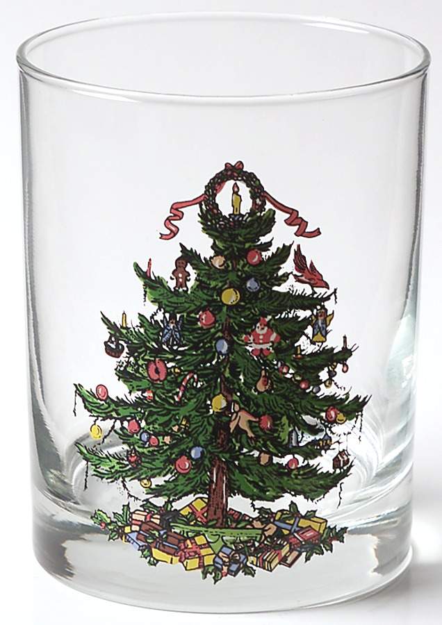 Yule Tide 12 Oz Glassware Double Old Fashioned by Georges Briard-1