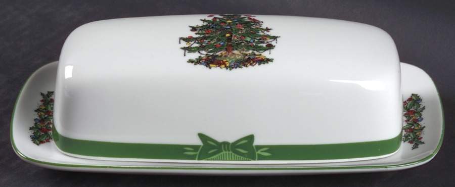 Yule Tide 1/4 Lb Covered Butter by Georges Briard-1
