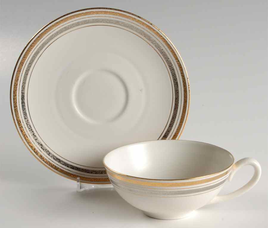 Apollo Flat Cup & Saucer Set by Sascha Brastoff-1