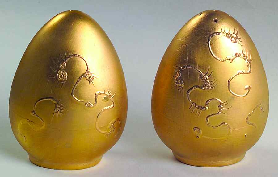 Gold Ming Salt & Pepper Set by Sascha Brastoff-1