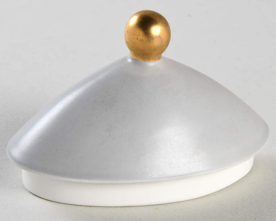 Roman Coin Lid for Sugar Bowl by Sascha Brastoff-1