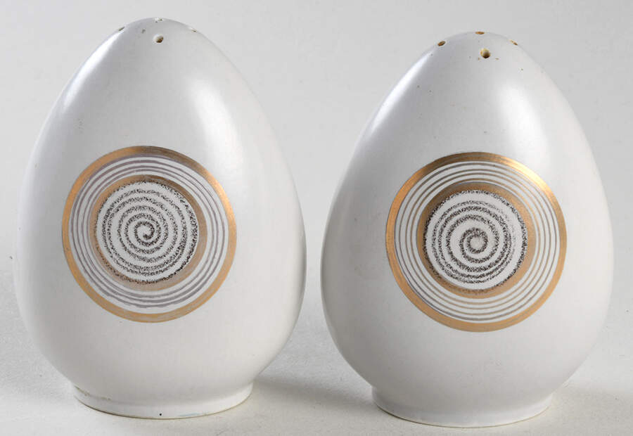 Roman Coin Salt & Pepper Set by Sascha Brastoff-1