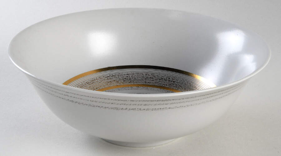 Roman Coin 8" Round Vegetable Bowl by Sascha Brastoff-1