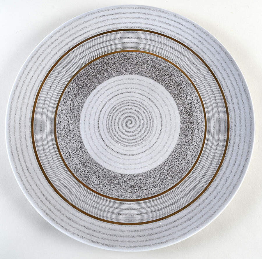 Roman Coin 13" Chop Plate (Round Platter) by Sascha Brastoff-1