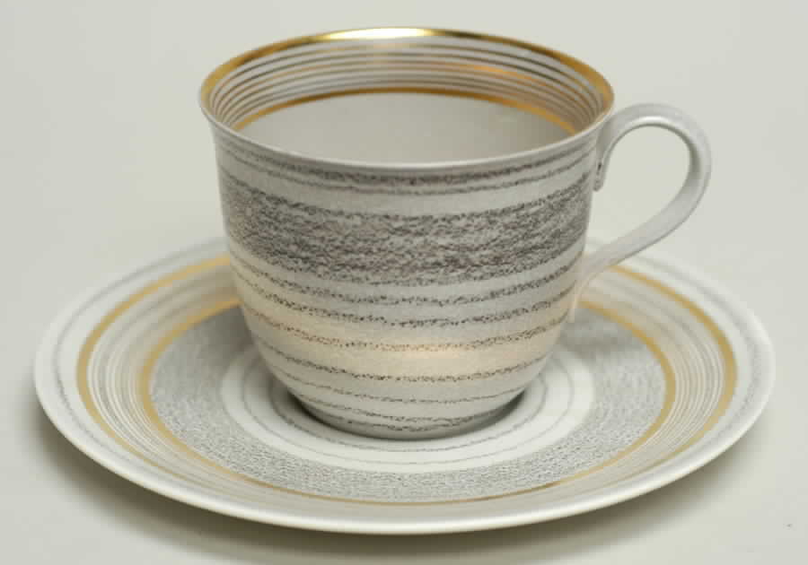 Roman Coin Flat Cup & Saucer Set by Sascha Brastoff-1