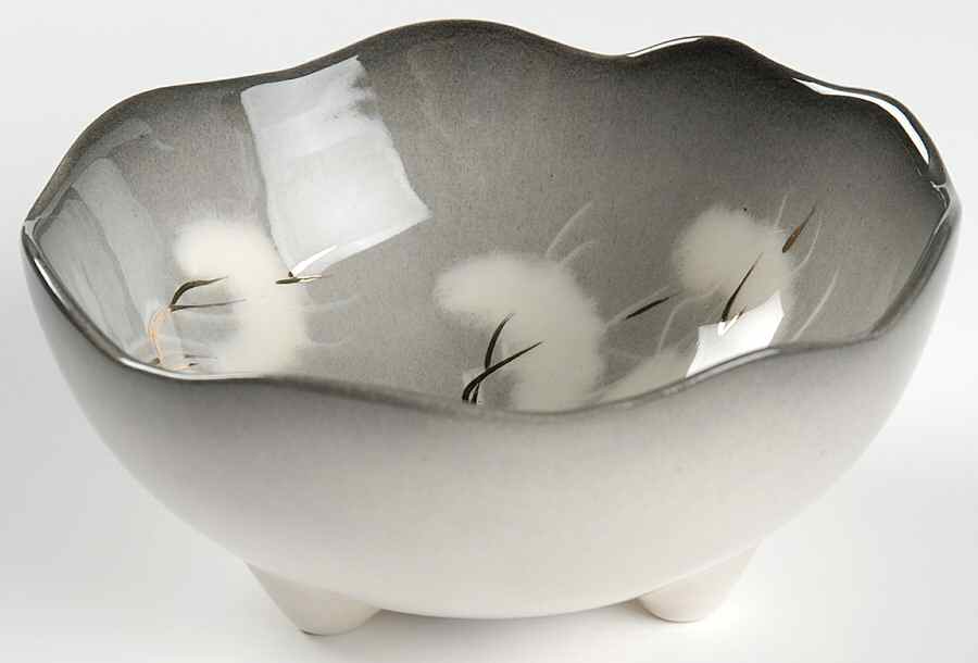 Smoke Tree Black Gray Coupe Soup Bowl by Sascha Brastoff-1