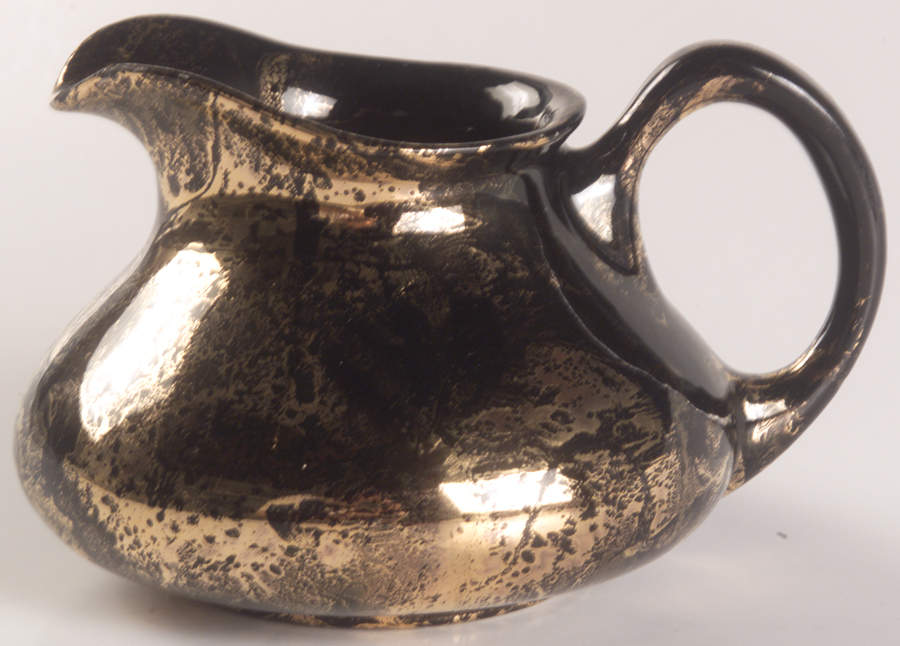 Surf Ballet (Black & Gold) Creamer by Sascha Brastoff-1