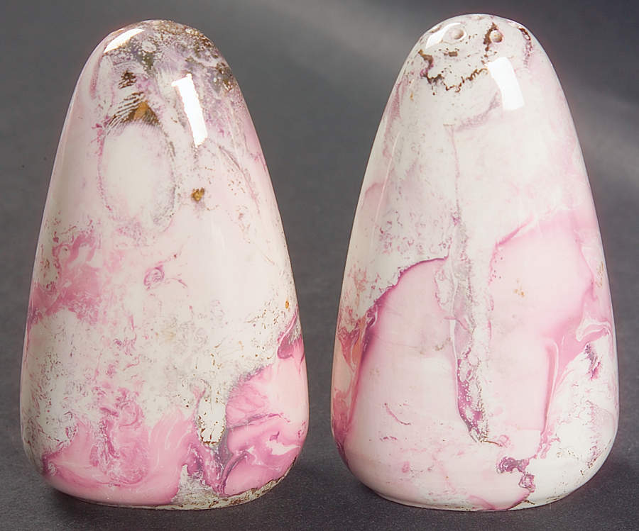 Surf Ballet (Pink & Gold) Salt & Pepper Set by Sascha Brastoff-1