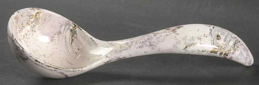 Surf Ballet (Pink & Gold) Gravy Ladle Solid Piece by Sascha Brastoff-1