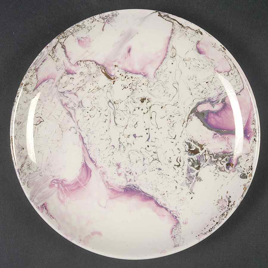 Surf Ballet (Pink & Gold) Bread & Butter Plate by Sascha Brastoff-1