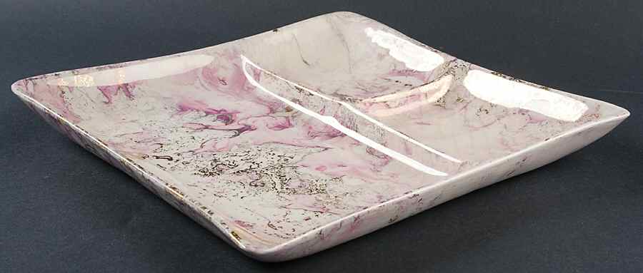 Surf Ballet (Pink & Gold) 3-Part Relish by Sascha Brastoff-1