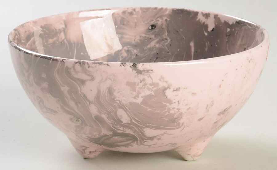 Surf Ballet (Pink & Platinum) Coupe Soup Bowl by Sascha Brastoff-1