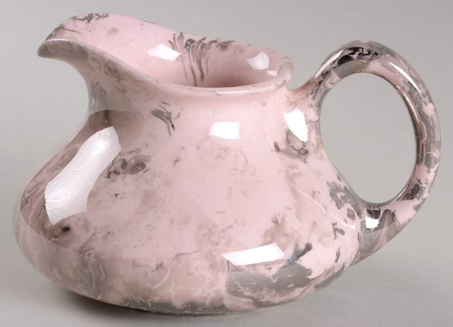 Surf Ballet (Pink & Platinum) Creamer by Sascha Brastoff-1