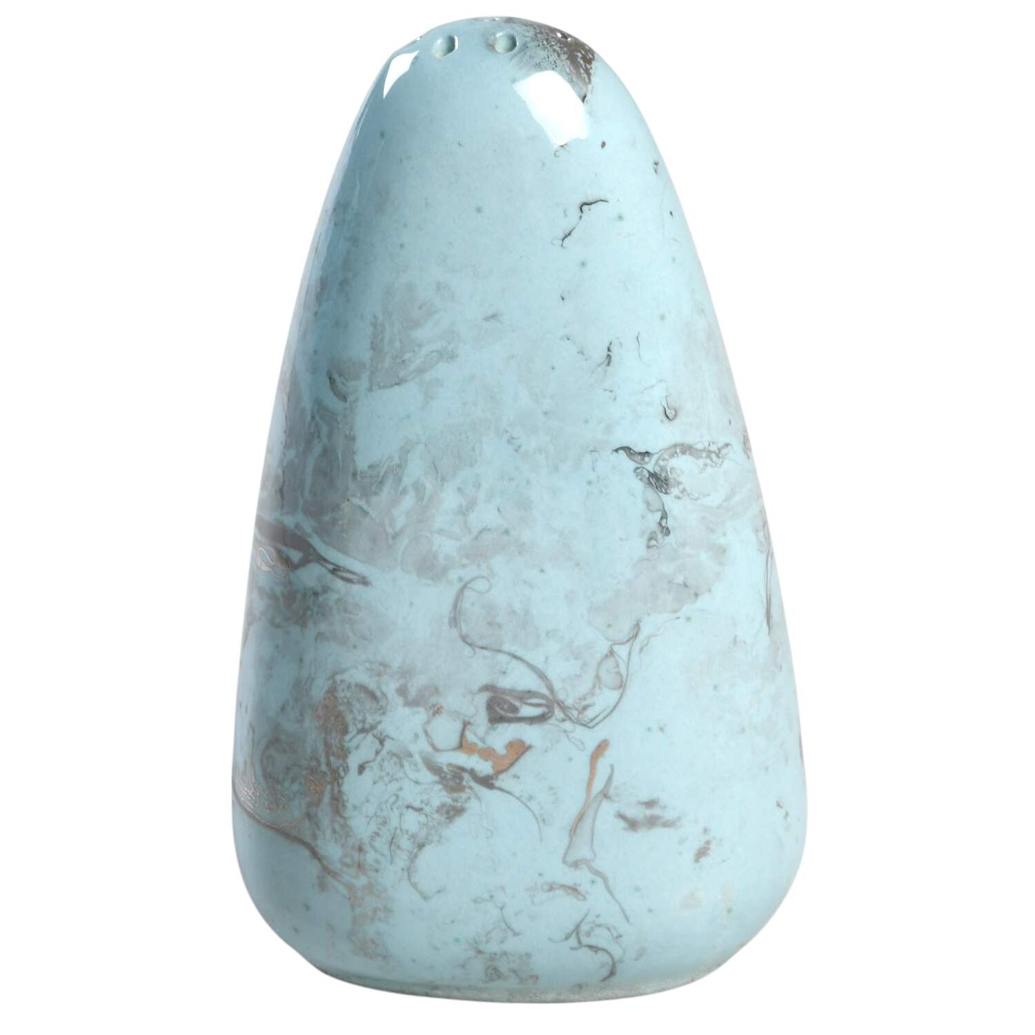 Surf Ballet (Turquoise & Platinum) Pepper Shaker by Sascha Brastoff-1