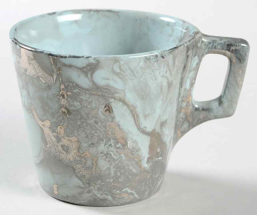 Surf Ballet (Turquoise & Platinum) Mug by Sascha Brastoff-1
