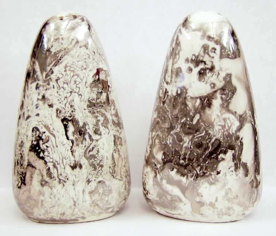 Surf Ballet (White & Platinum) Salt & Pepper Set by Sascha Brastoff-1