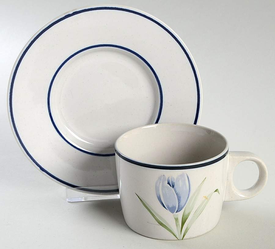 Tree of Life Flat Cup & Saucer Set by Sascha Brastoff-1