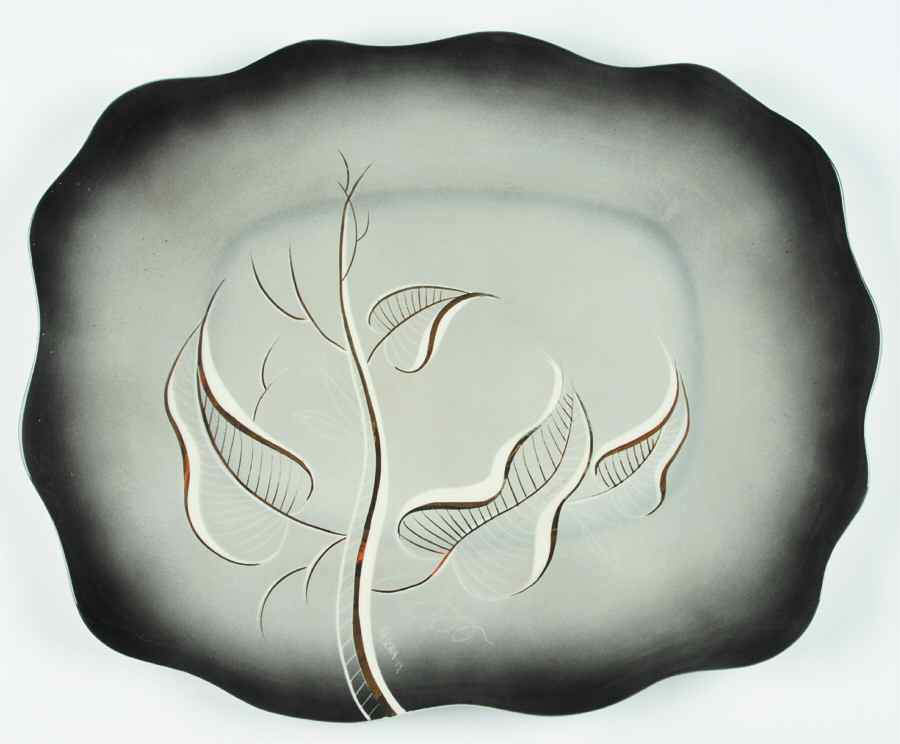 Tree of Life 18" Rectangular Serving Platter by Sascha Brastoff-1