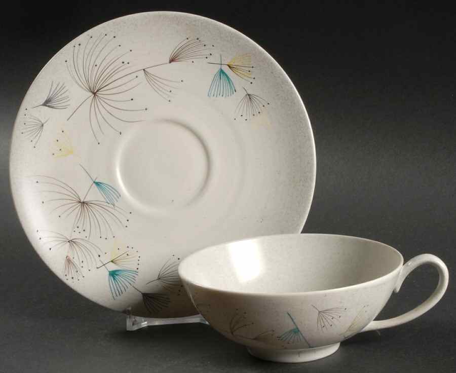 Zephyr Flat Cup & Saucer Set by Sascha Brastoff-1