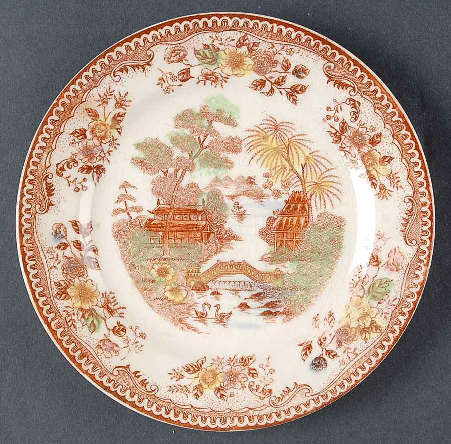 Oriental Gardens Bread & Butter Plate by Brown & Ritchie-1