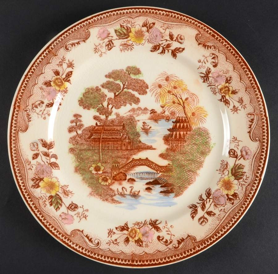 Oriental Gardens Dinner Plate by Brown & Ritchie-1