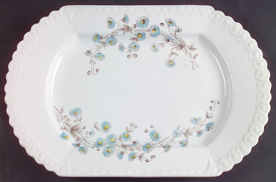 1850 13" Oval Serving Platter by Becher & Stark-1