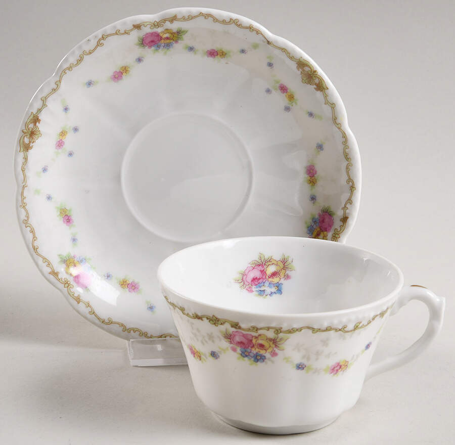 BSS16 Flat Cup & Saucer Set by Bassett-1