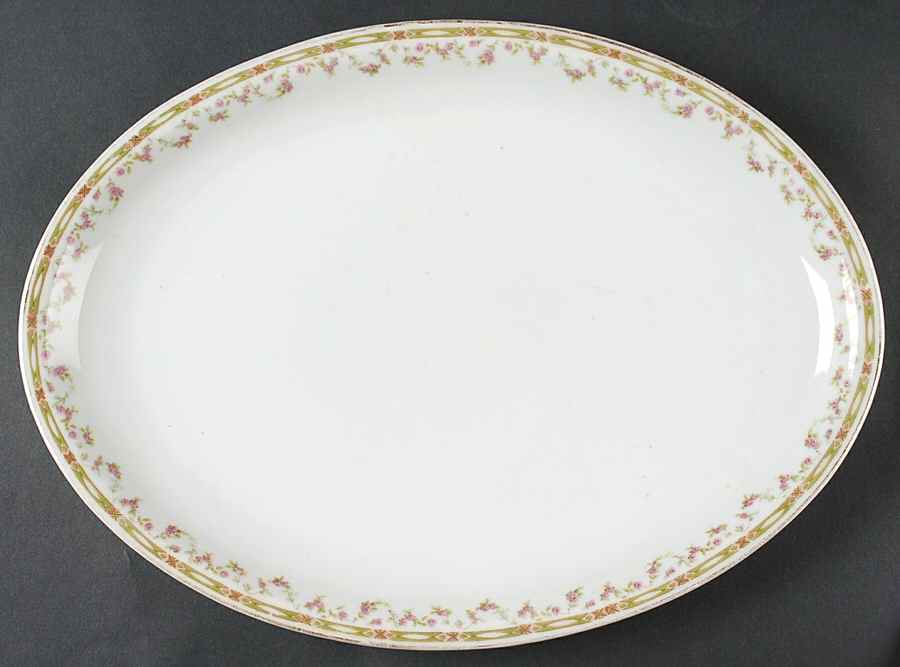 12042 14" Oval Serving Platter by Bassett-1