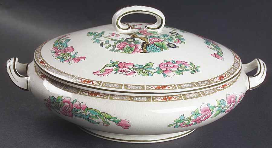 Indian Tree Round Covered Vegetable by Bassett-1
