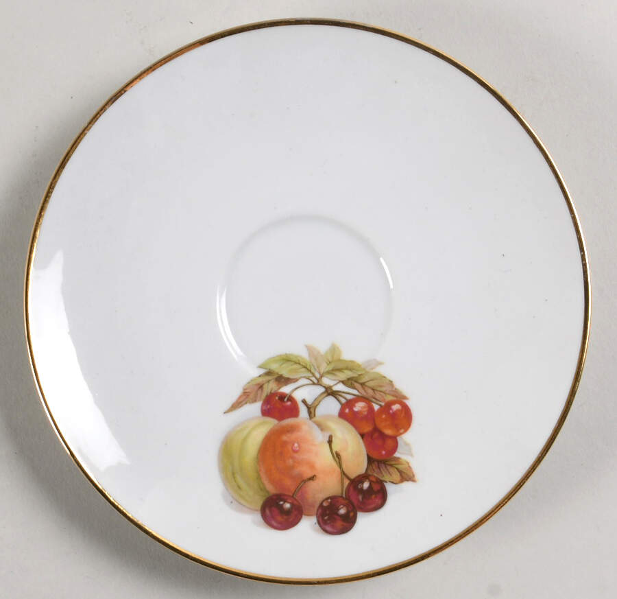 BTH4 (1-16" Gold Trim) Saucer for Flat Cup by Bareuther & Co-1