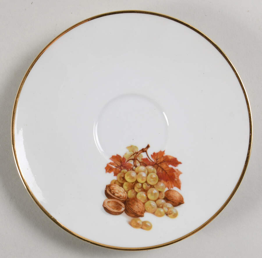 BTH4 (1-16" Gold Trim) Saucer for Flat Cup by Bareuther & Co-1