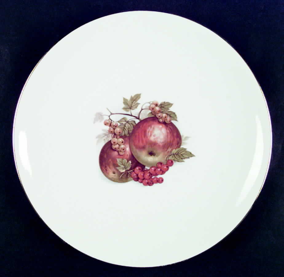 BTH4 (1-16" Gold Trim) Large Dinner Plate by Bareuther & Co-1
