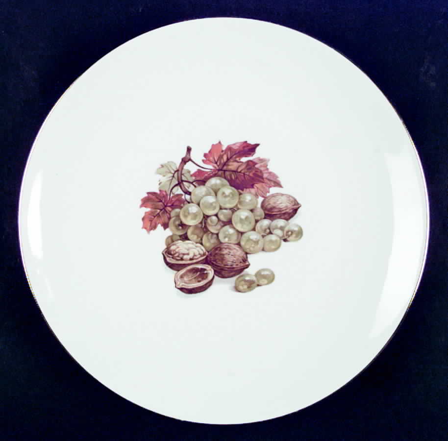 BTH4 (1-16" Gold Trim) Large Dinner Plate by Bareuther & Co-1