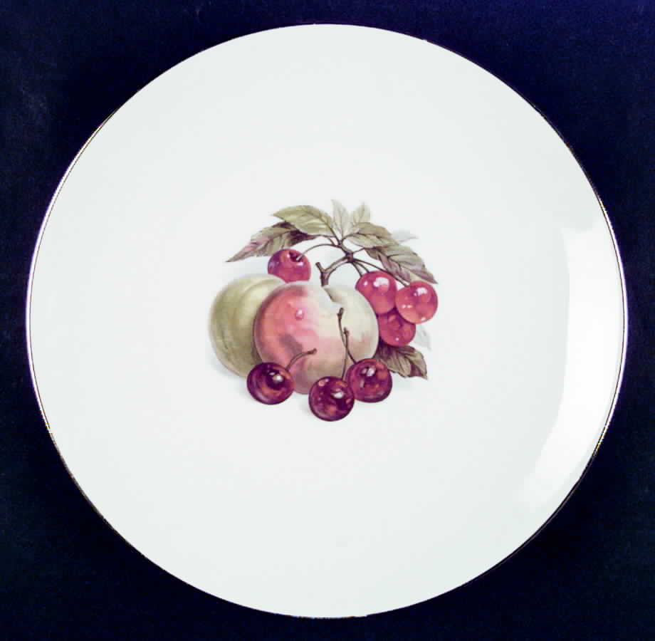 BTH4 (1-16" Gold Trim) Large Dinner Plate by Bareuther & Co-1
