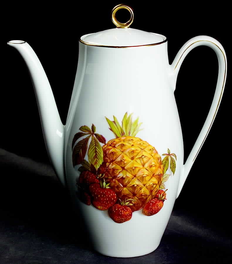 BTH4 (1-16" Gold Trim) Coffee Pot & Lid by Bareuther & Co-1