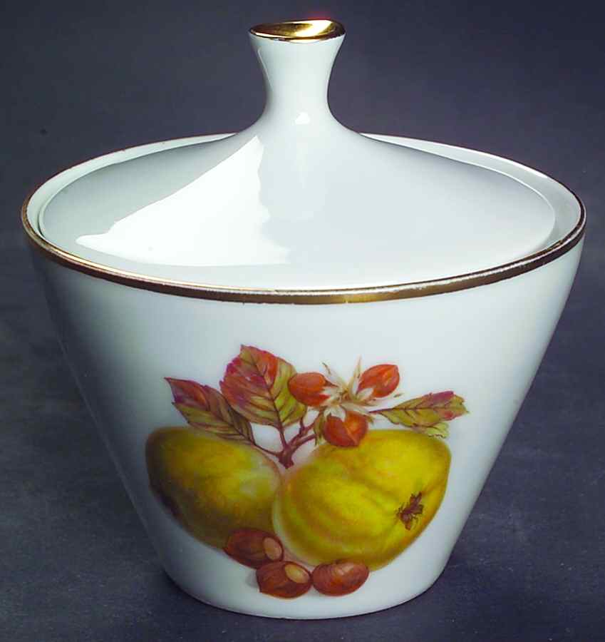 BTH4 (1-16" Gold Trim) Sugar Bowl & Lid by Bareuther & Co-1